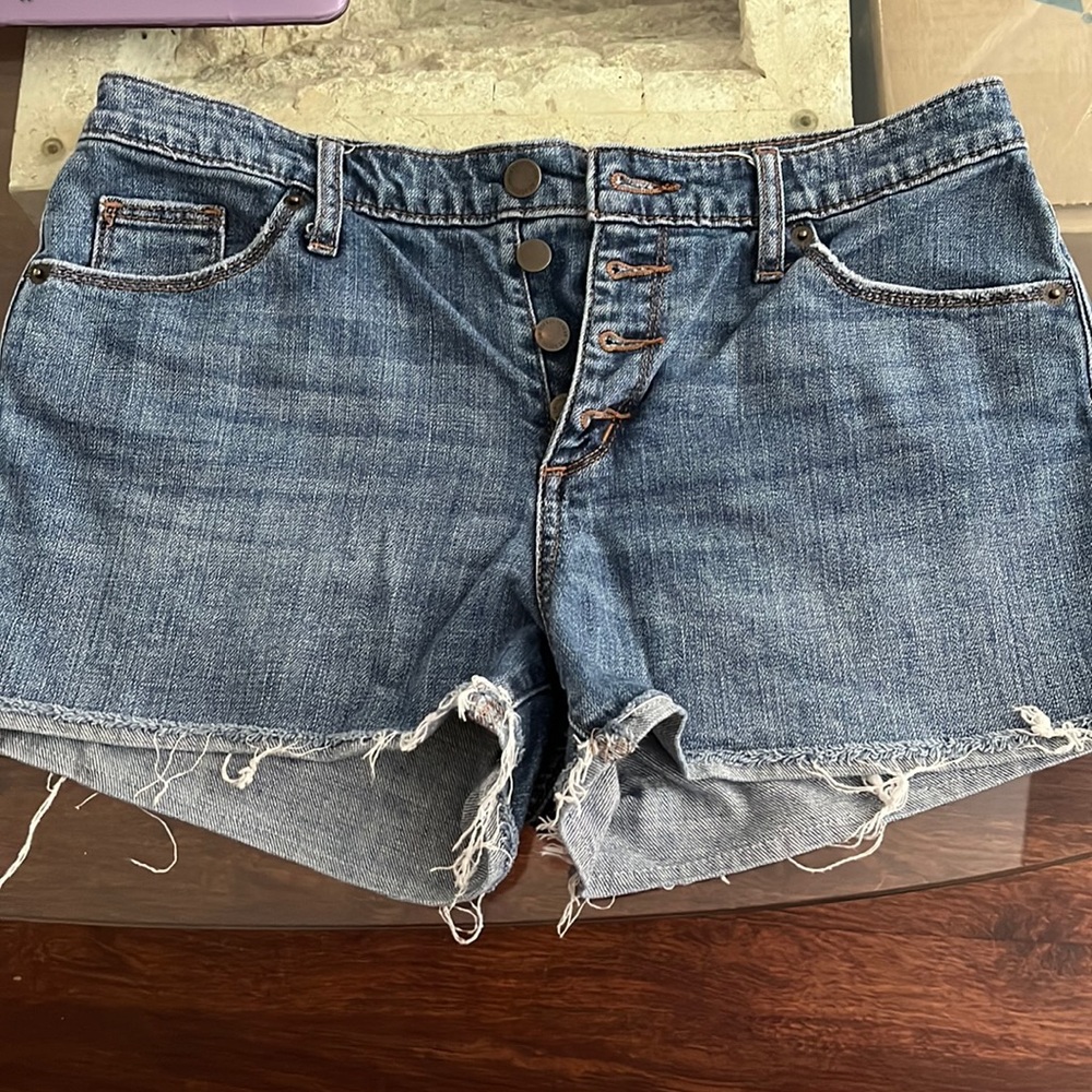 High Rise Jean Shorties